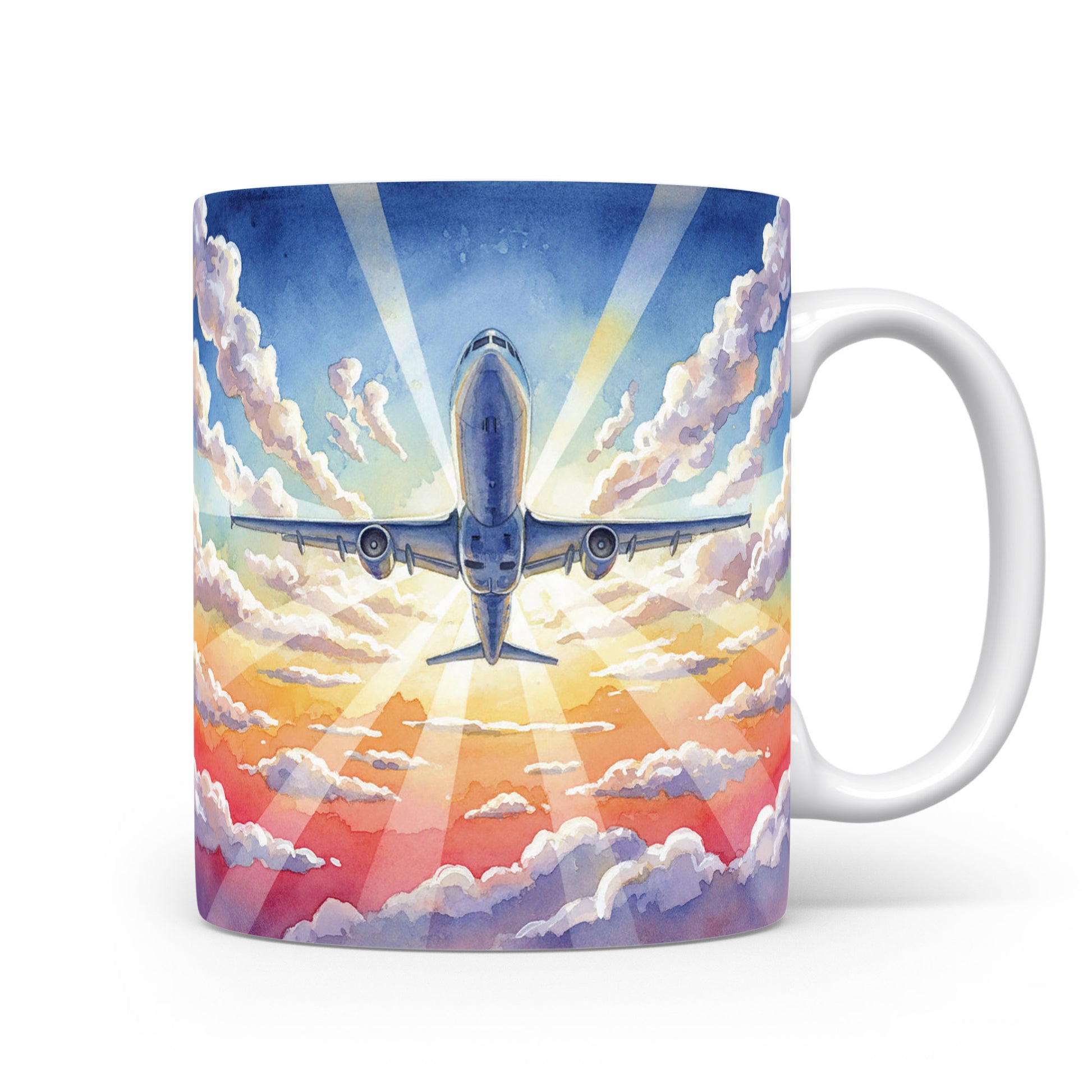 Letadlo na vycházejícím slunci