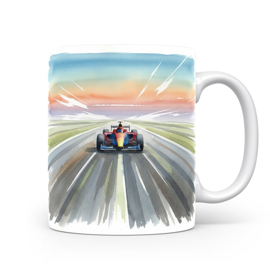 Hrnek s akvarelovou formulí za úsvitu