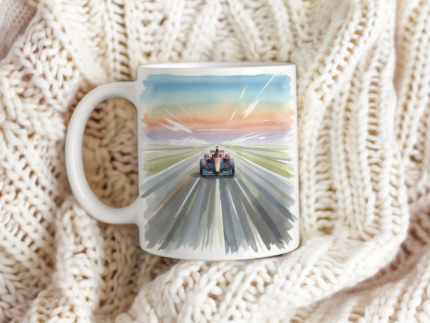 Hrnek s formulí na rozbřesku