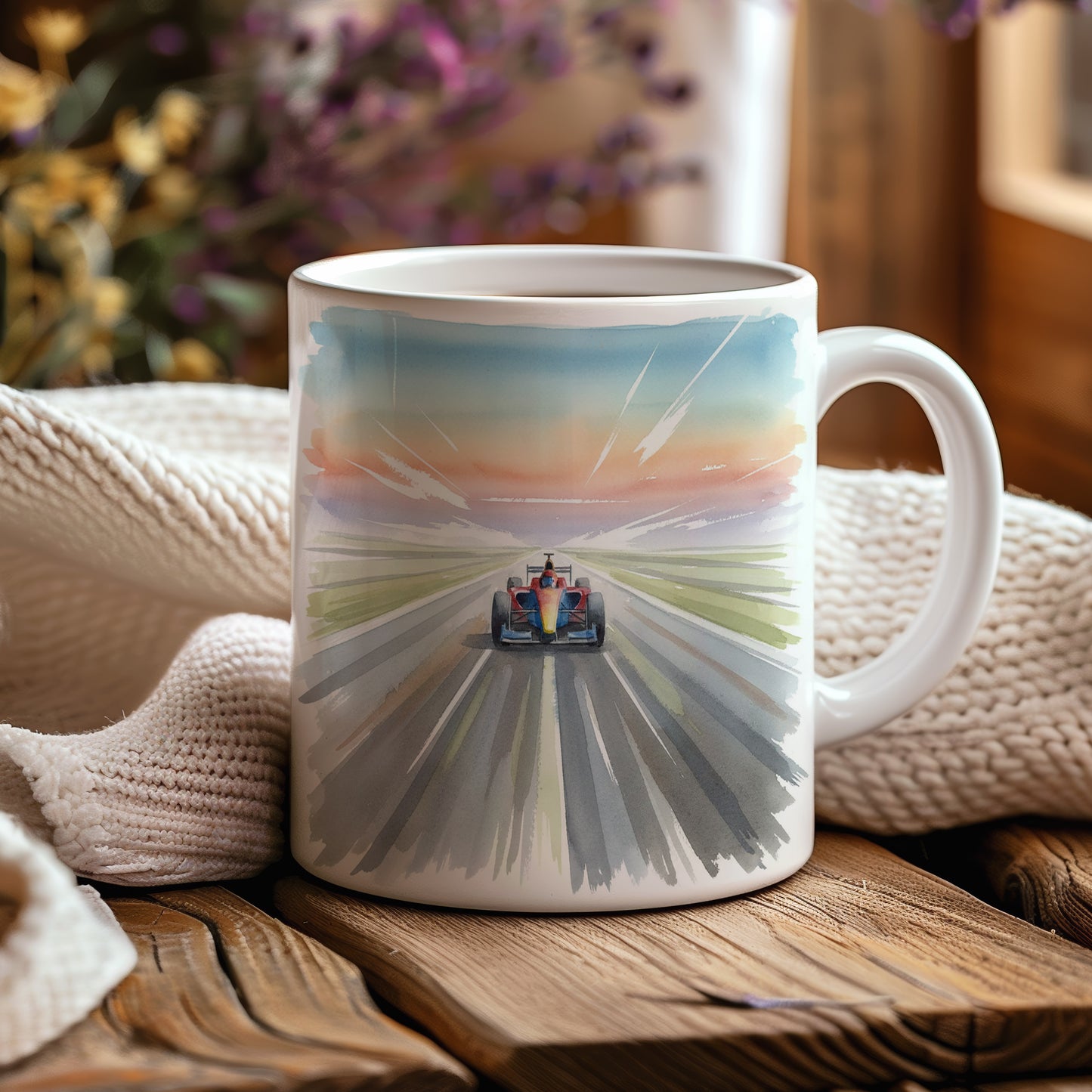 Hrnek s formulí na rozbřesku