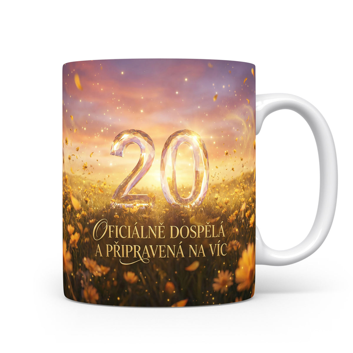 Hrnček s nápisem k 20. narozeninám