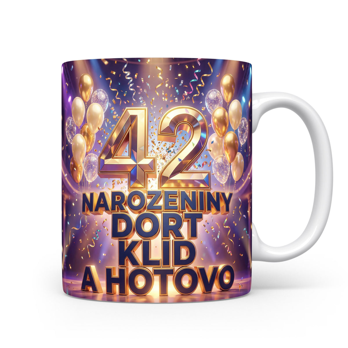 Narozeninový hrnek s číslem 42