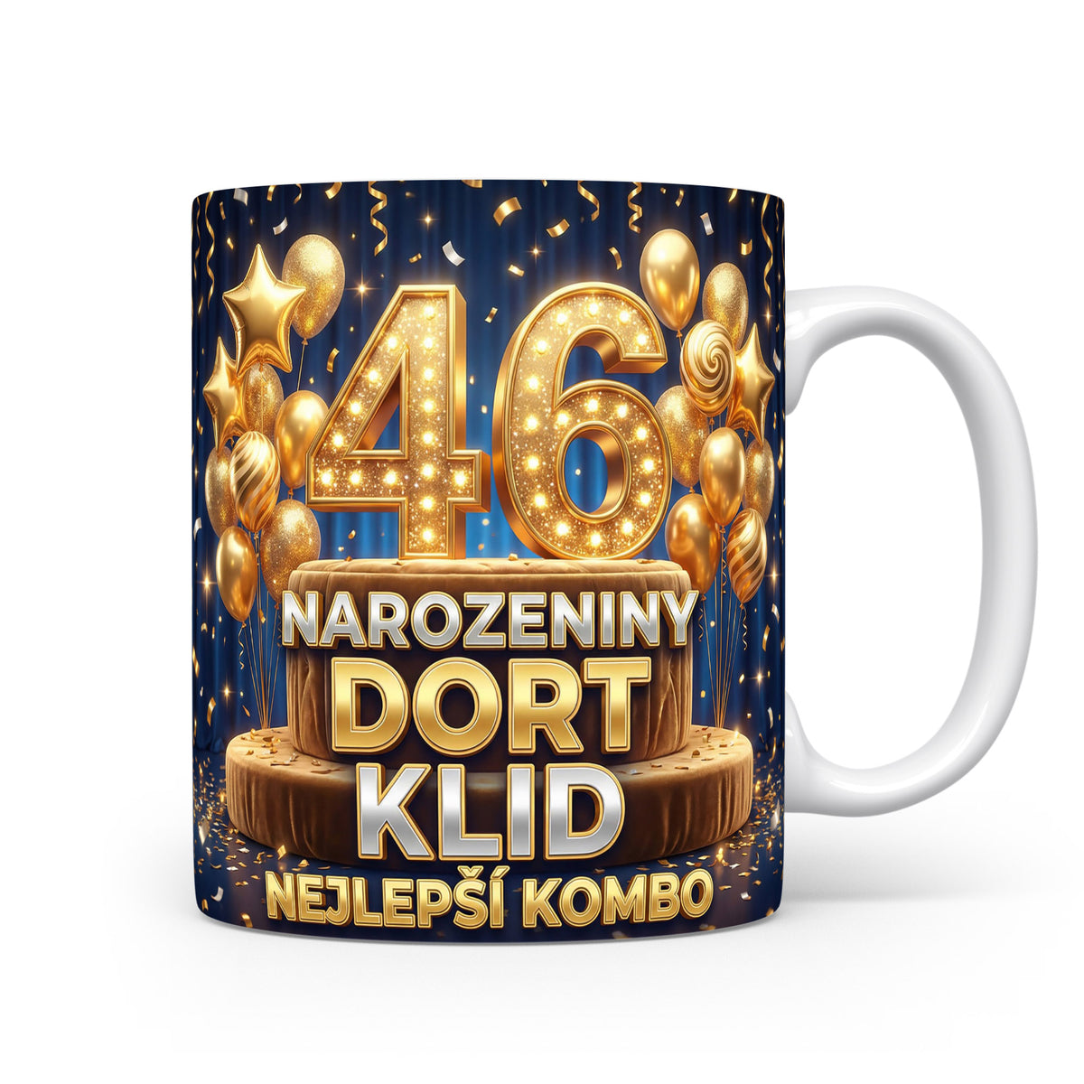 Hrnček s nápisem k 46. narozeninám