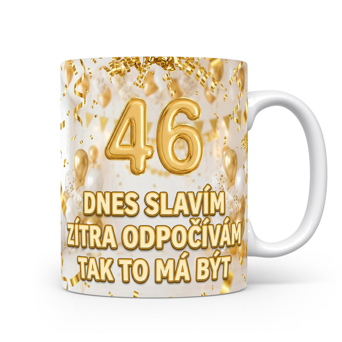 Narozeninový hrnek s číslem 46