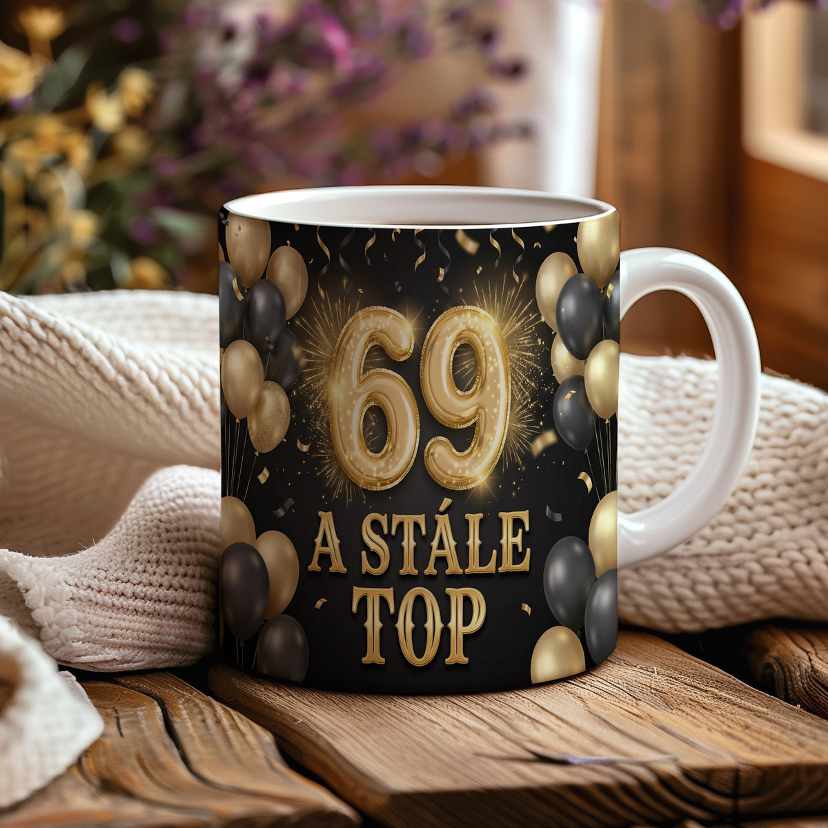 Narozeninový hrnek 69 let – A STÁLE TOP