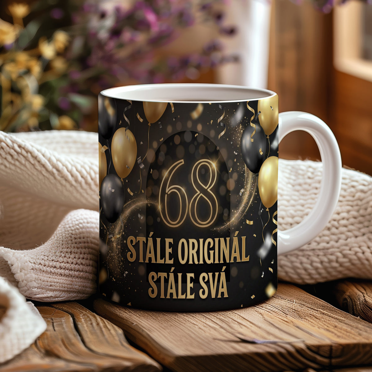 Narozeninový hrnek 68 let – STÁLE ORIGINÁL, STÁLE SVÁ