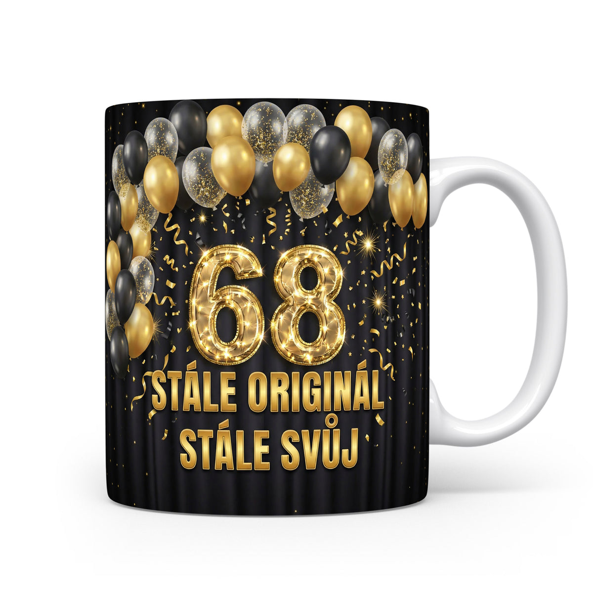 Narozeninový hrnek s číslem 68