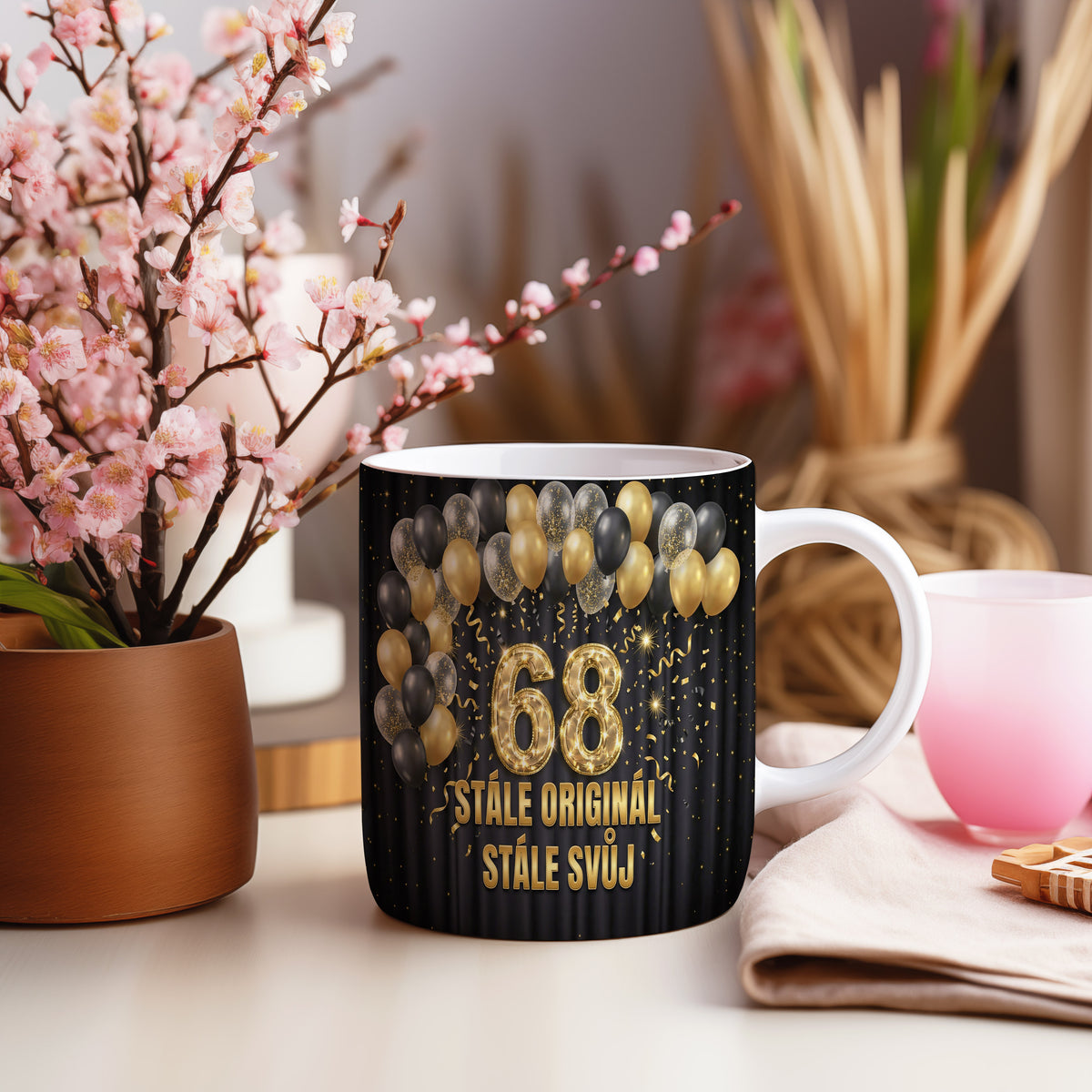 Narozeninový hrnek 68 let – STÁLE ORIGINÁL, STÁLE SVŮJ