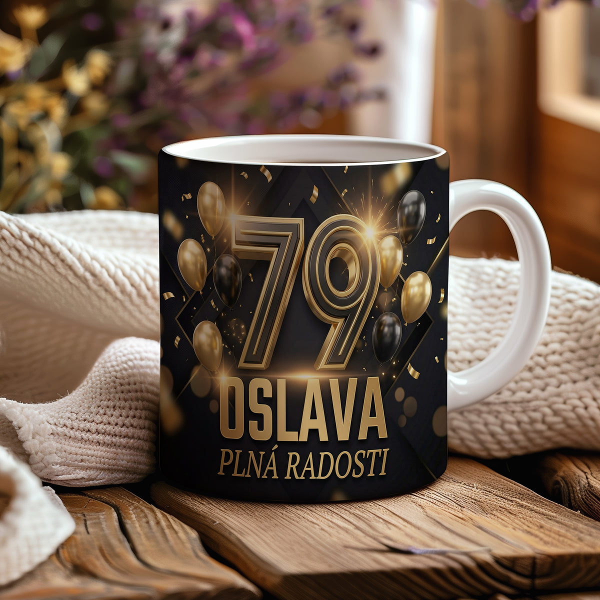Narozeninový hrnek 79 let – OSLAVA PLNÁ RADOSTI