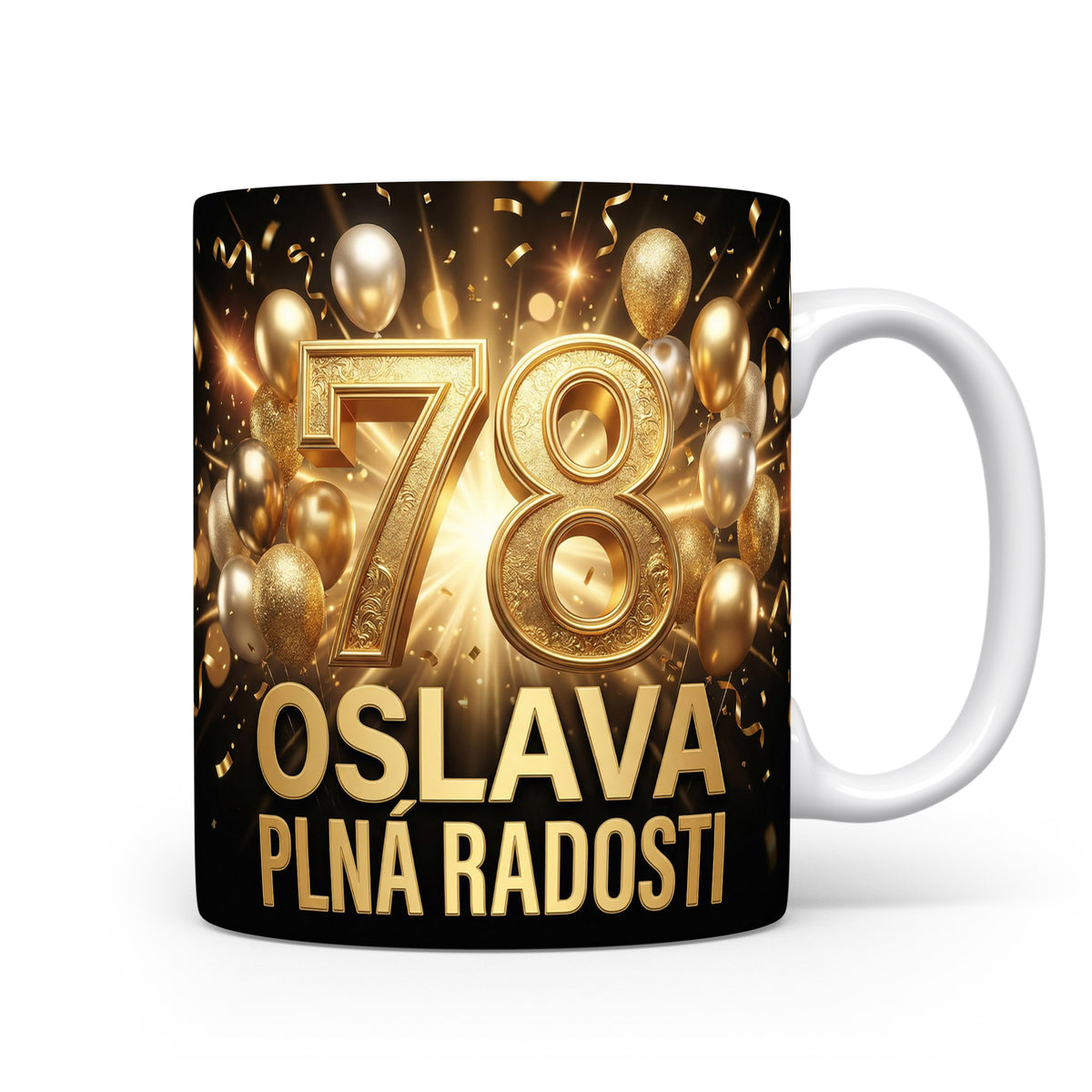 Narozeninový hrnek s číslem 78