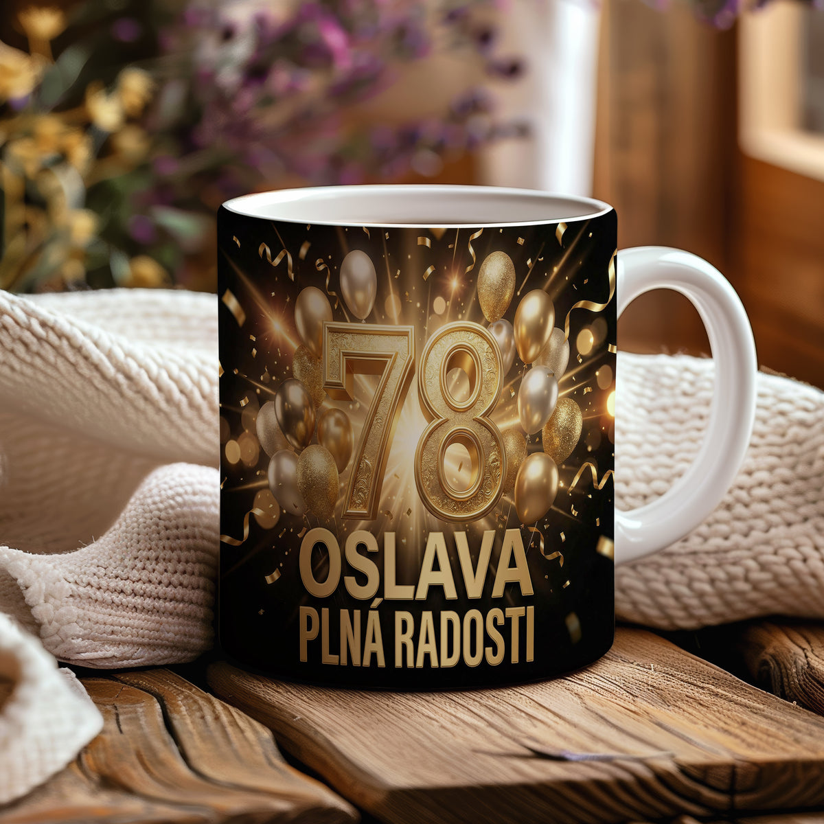 Narozeninový hrnek 78 let – OSLAVA PLNÁ RADOSTI