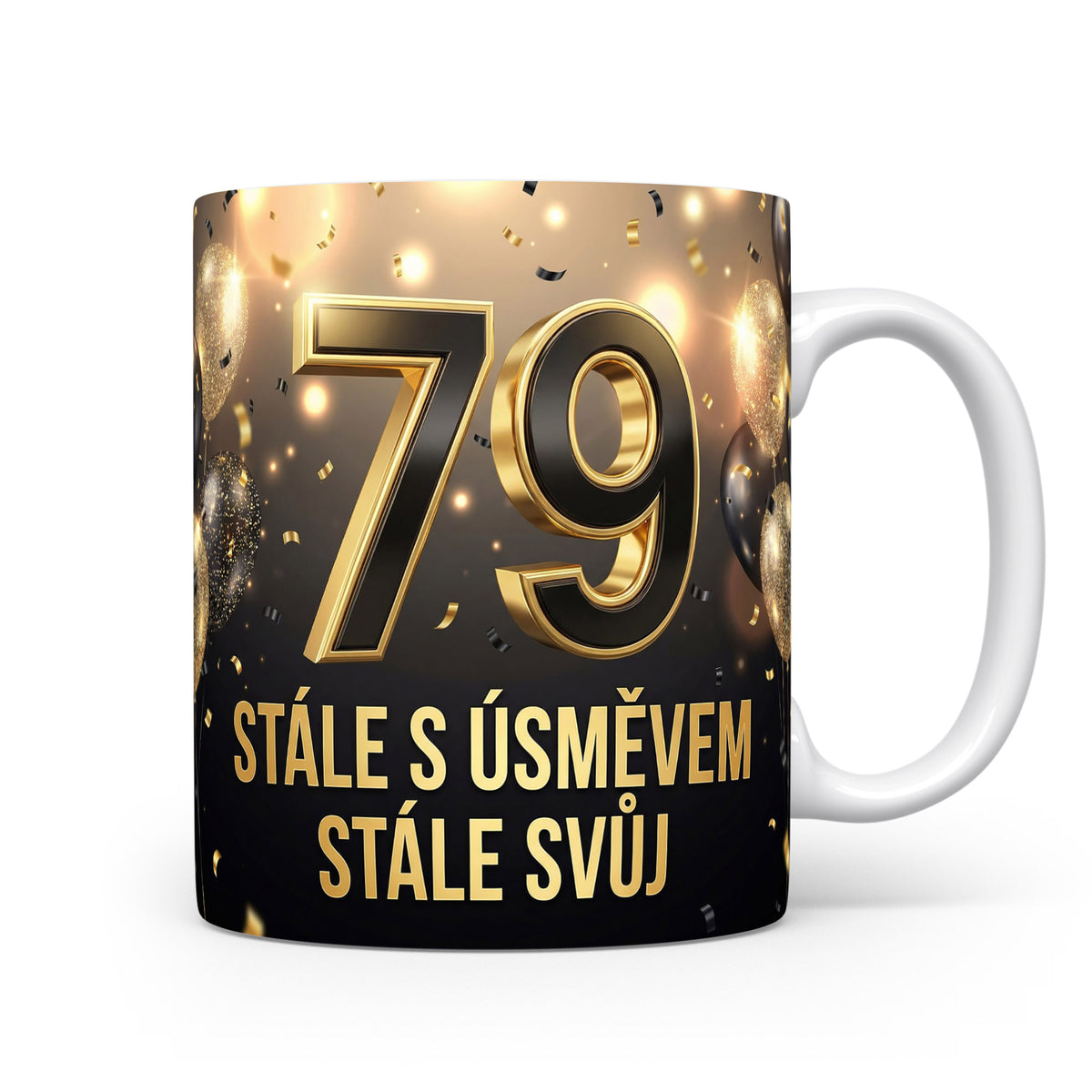 Narozeninový hrnek s věkem 79