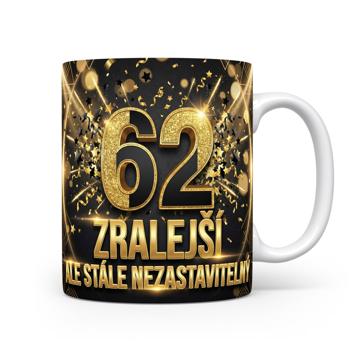 Narozeninový hrnek s číslem 62