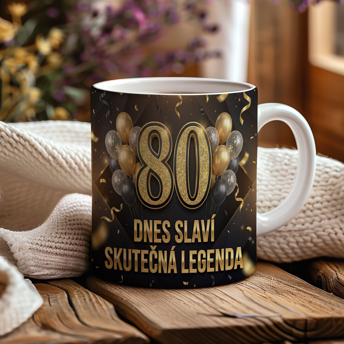 Narozeninový hrnek 80 let – DNES SLAVÍ SKUTEČNÁ LEGENDA