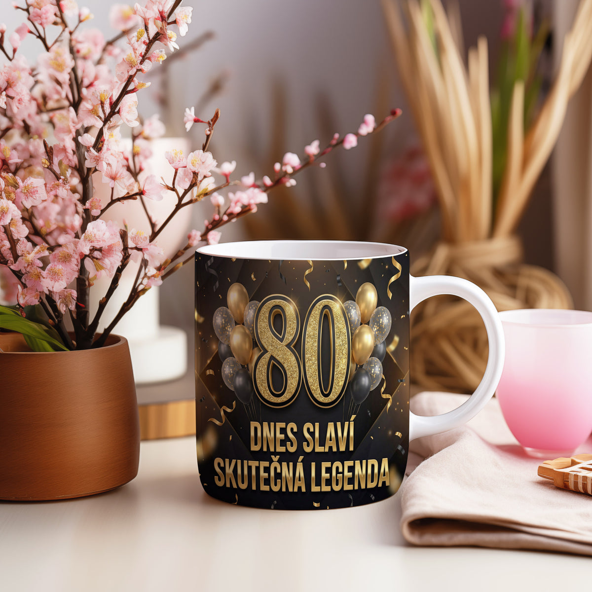 Narozeninový hrnek 80 let – DNES SLAVÍ SKUTEČNÁ LEGENDA