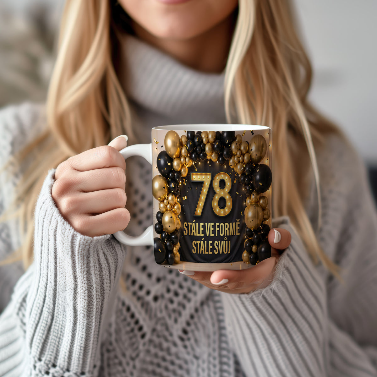Narozeninový hrnek 78 let – STÁLE VE FORMĚ STÁLE SVŮJ