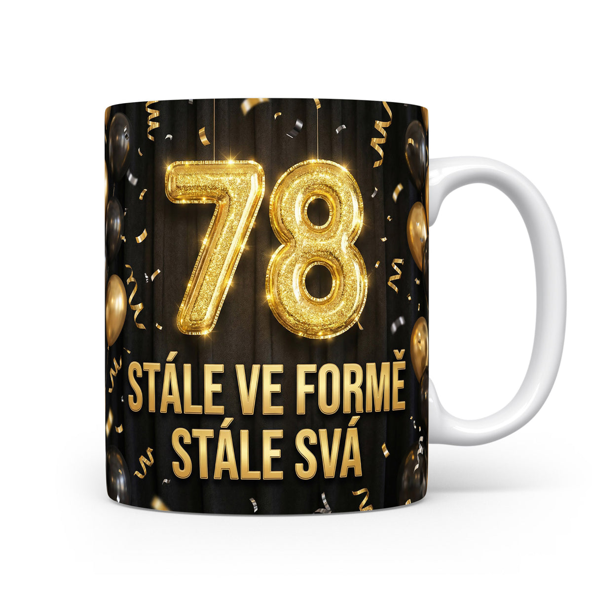 Narozeninový hrnek s věkem 78