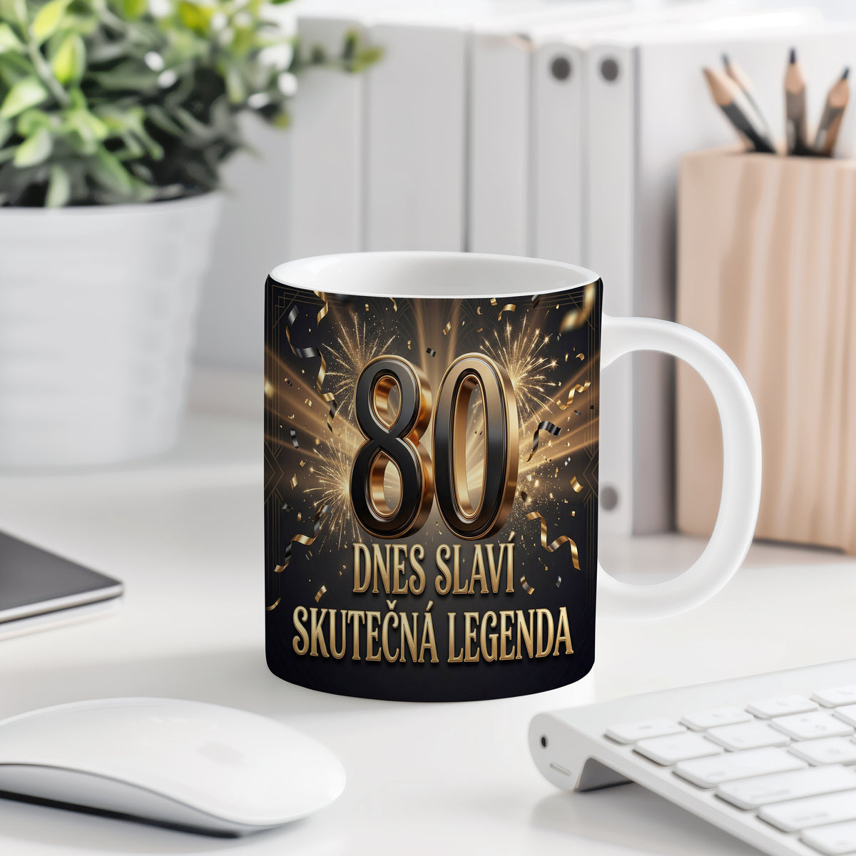 Narozeninový hrnek 80 let – DNES SLAVÍ SKUTEČNÁ LEGENDA