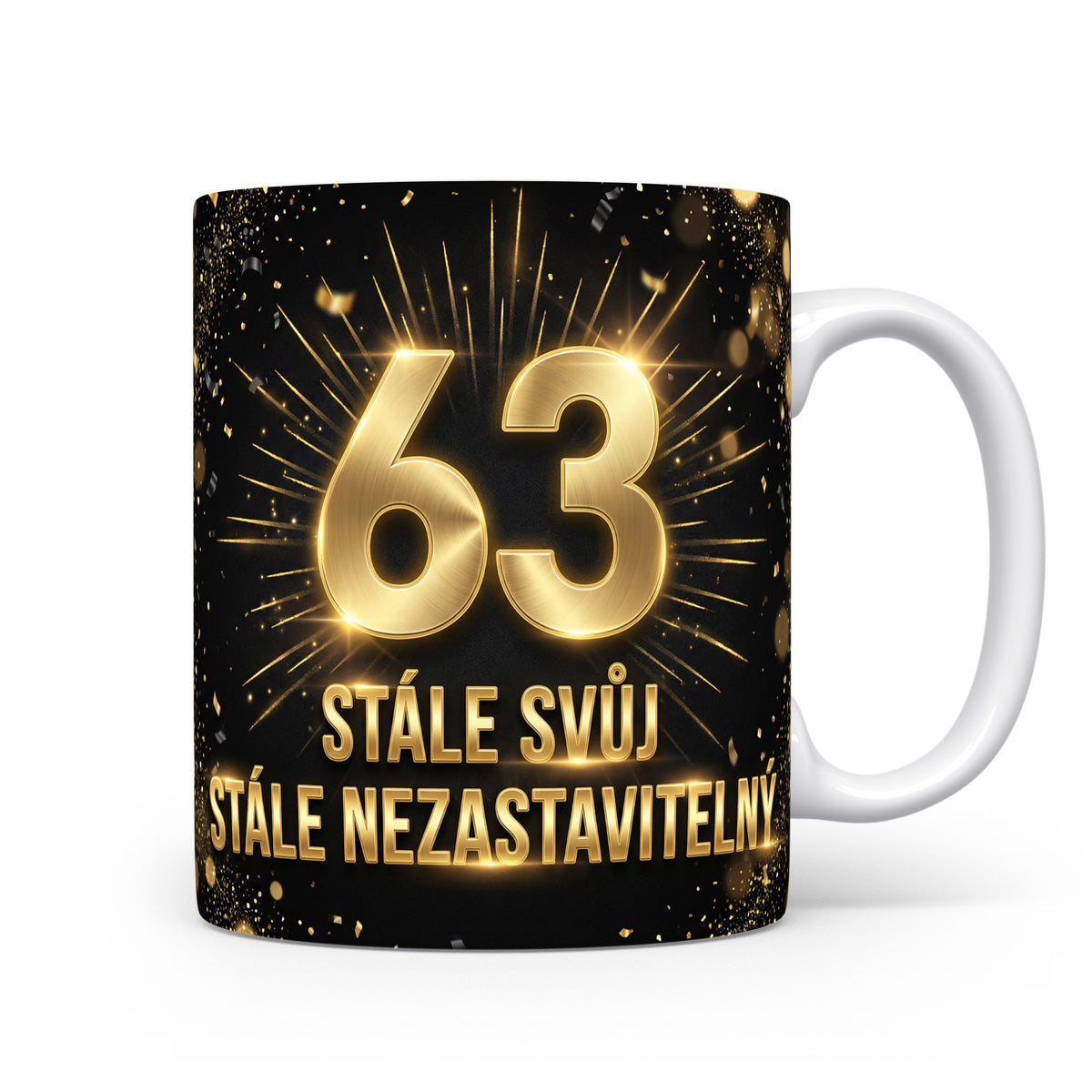 Narozeninový hrnek s číslem 63