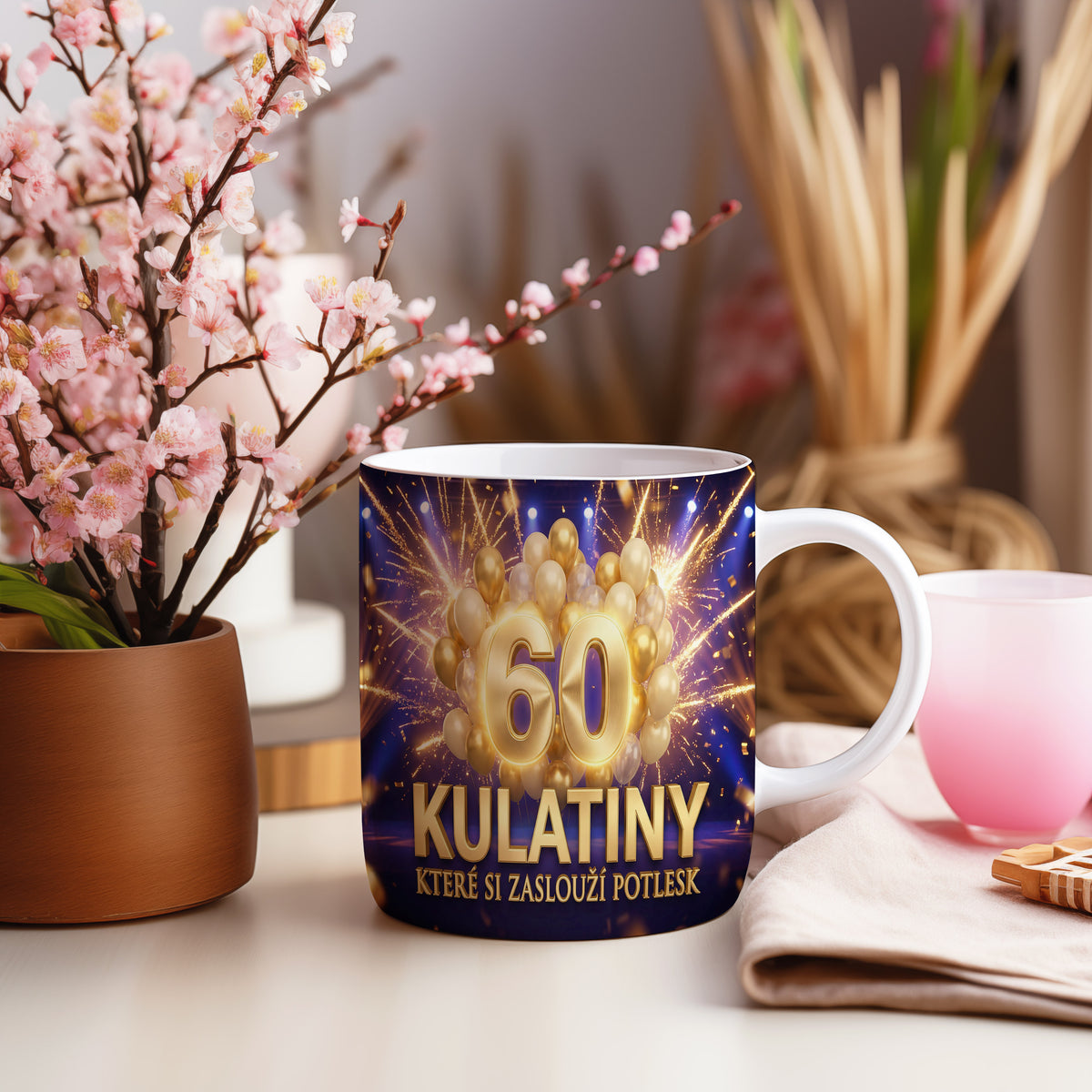 Narozeninový hrnek 60 let – KULATINY KTERÉ SI ZASLOUŽÍ POTLESK