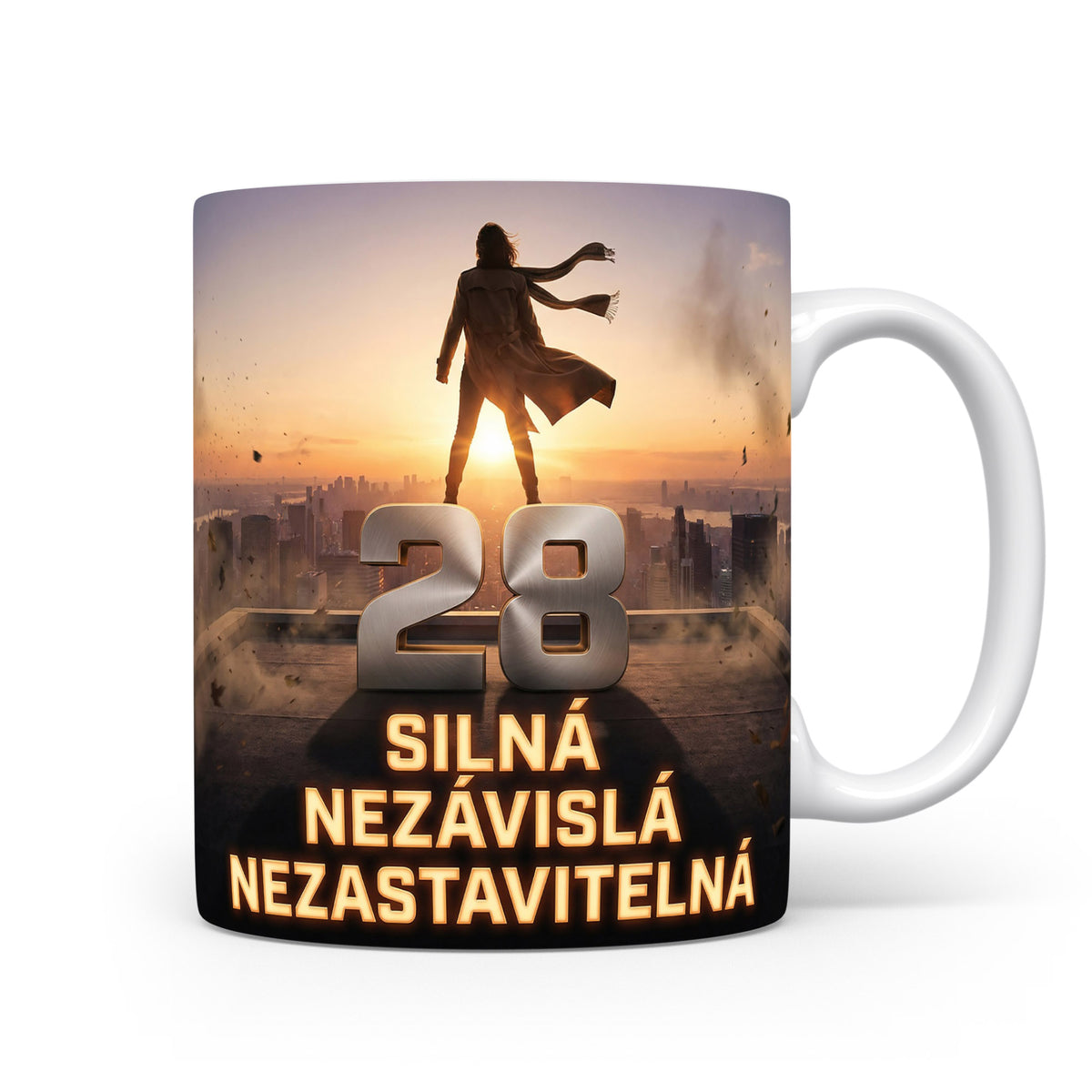 Hrnček s motivem silné ženy