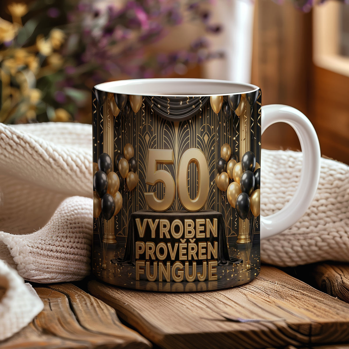 Narozeninový hrnek 50 let – VYROBEN PROVĚŘEN FUNGUJE