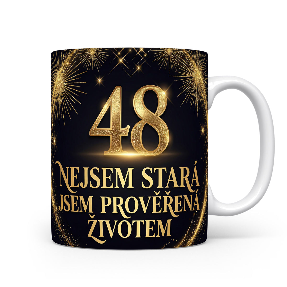 Narozeninový hrnek s věkem 48