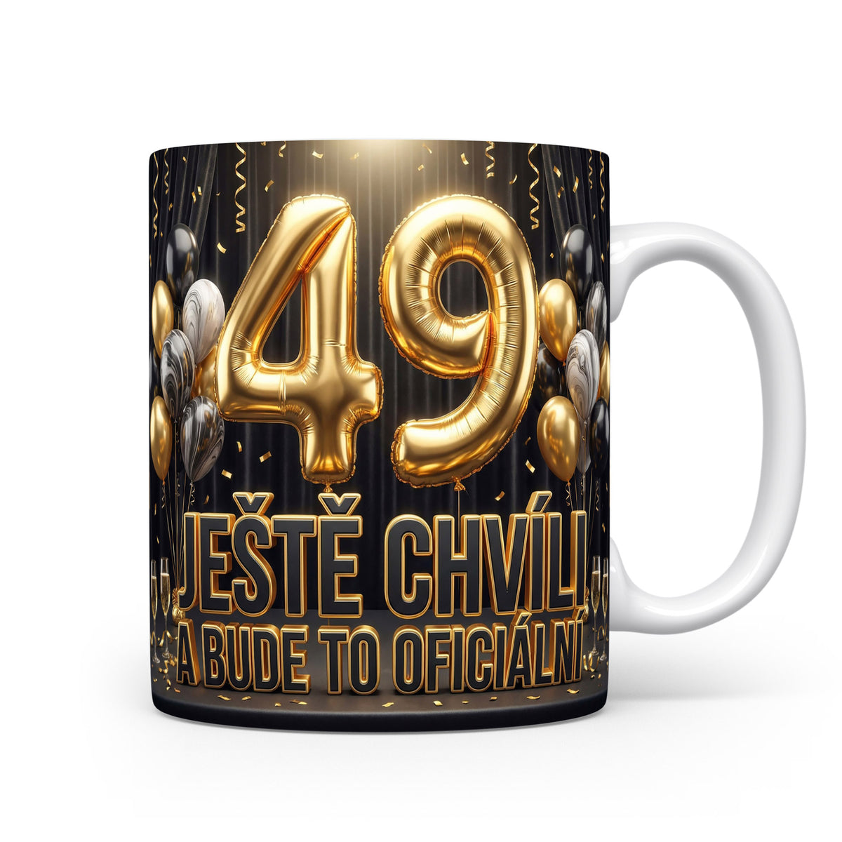 Narozeninový hrnek s číslem 49