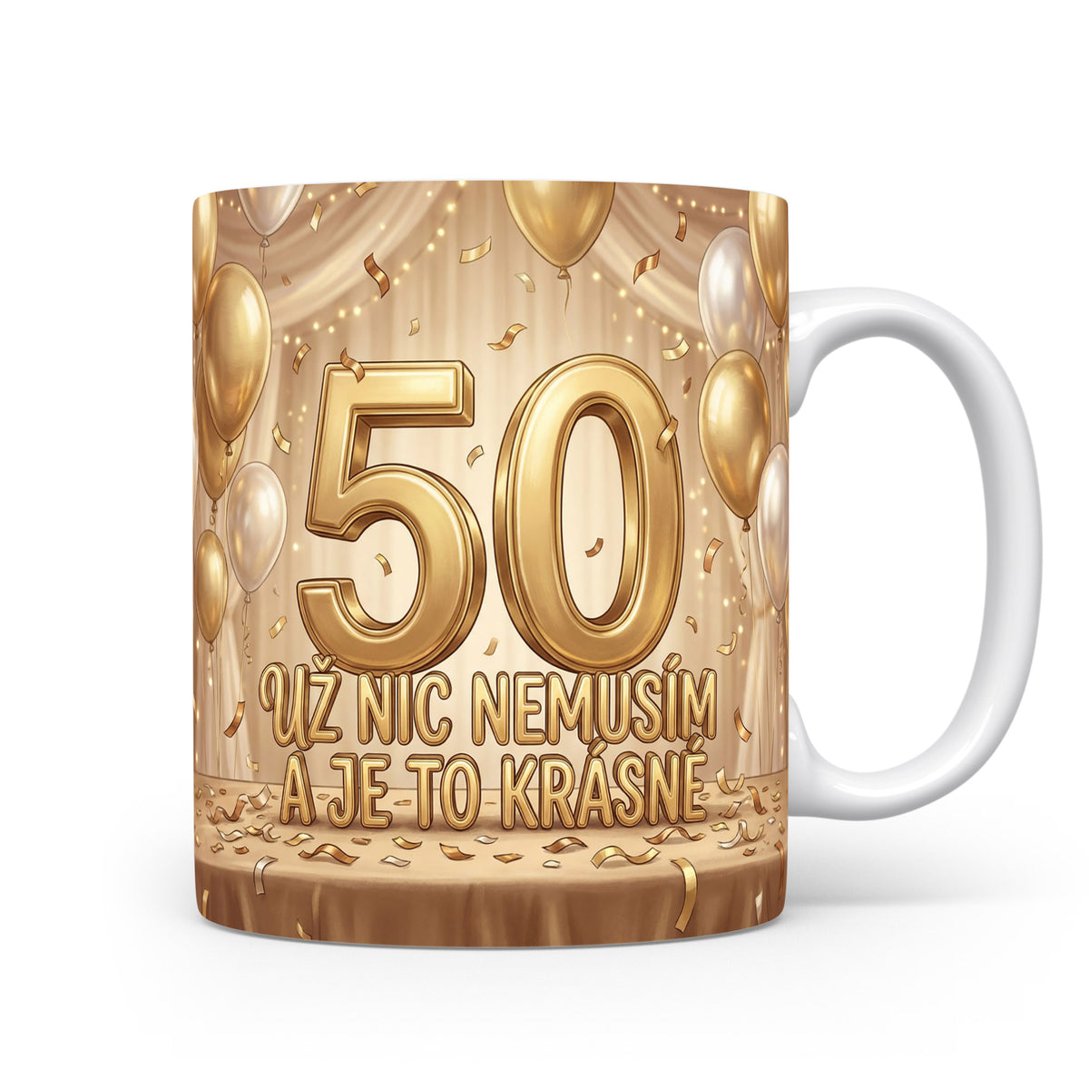 Hrnček s nápisem k 50. narozeninám
