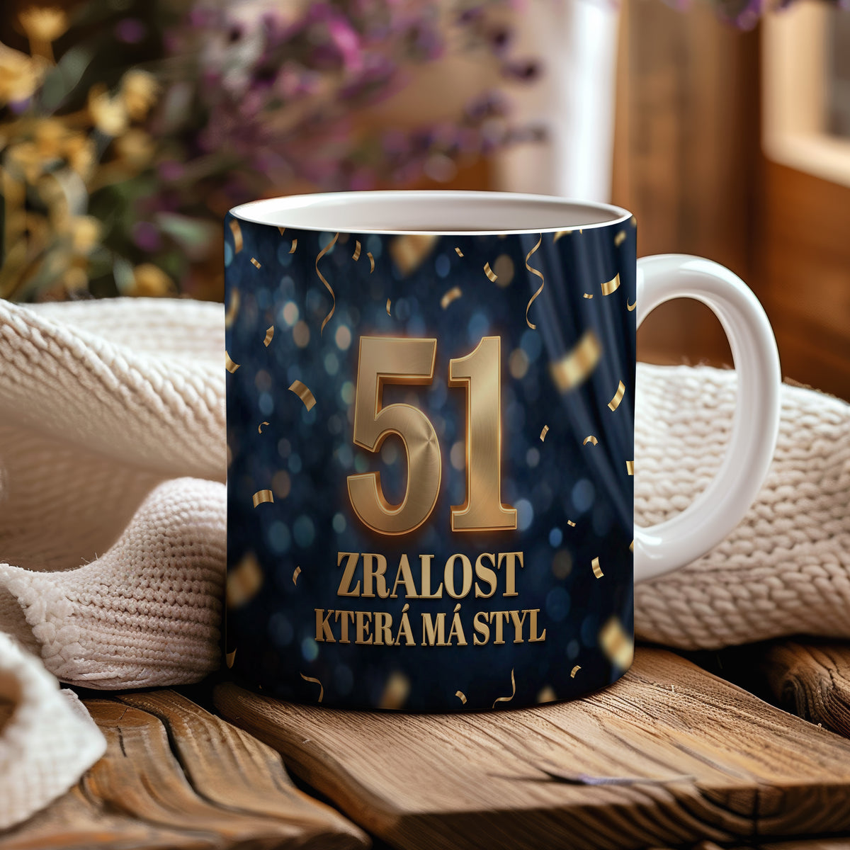 Narozeninový hrnek 51 let – ZRALOST KTERÁ MÁ STYL