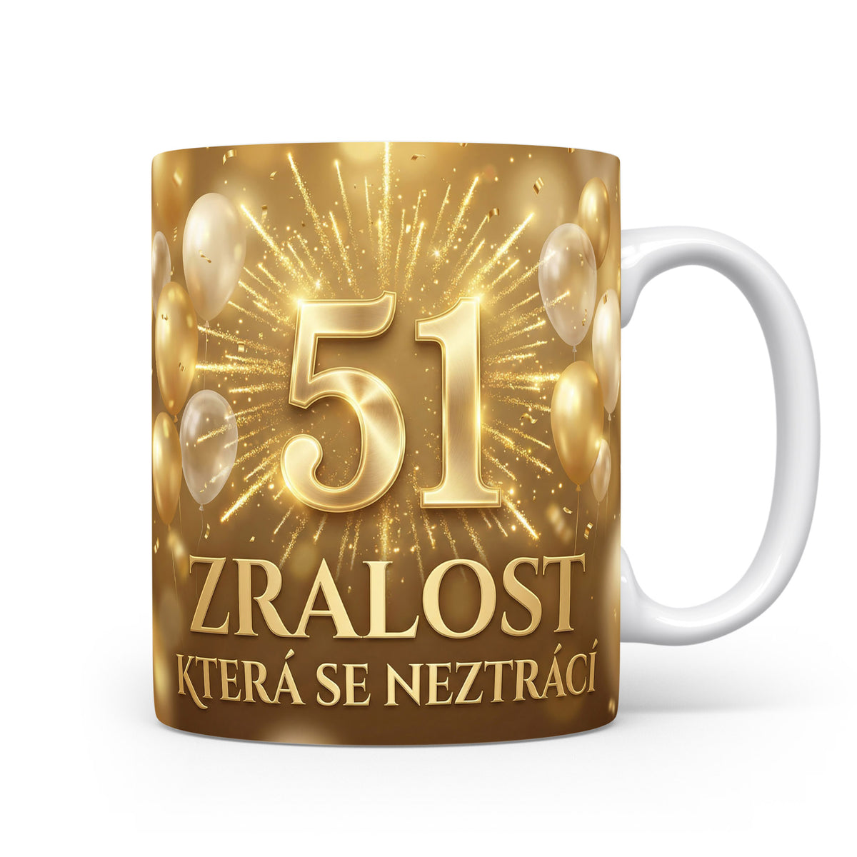 Narozeninový hrnek s číslem 51