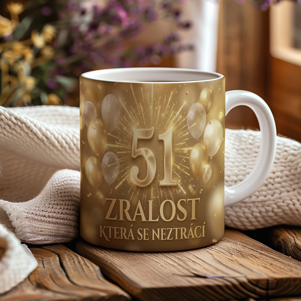 Narozeninový hrnek 51 let – ZRALOST KTERÁ SE NEZTRÁCÍ