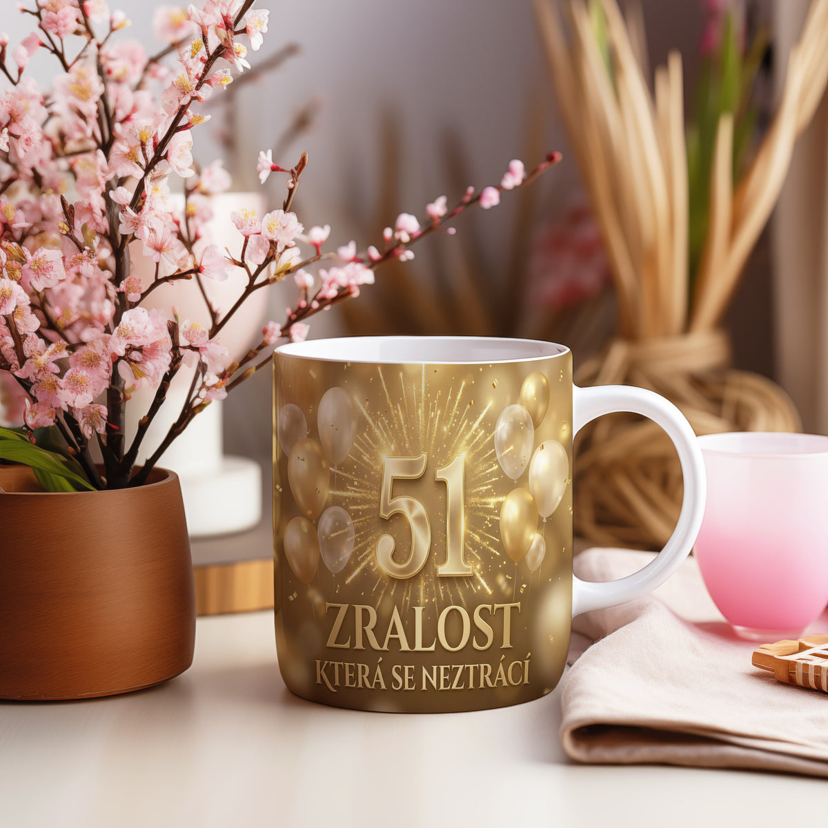 Narozeninový hrnek 51 let – ZRALOST KTERÁ SE NEZTRÁCÍ