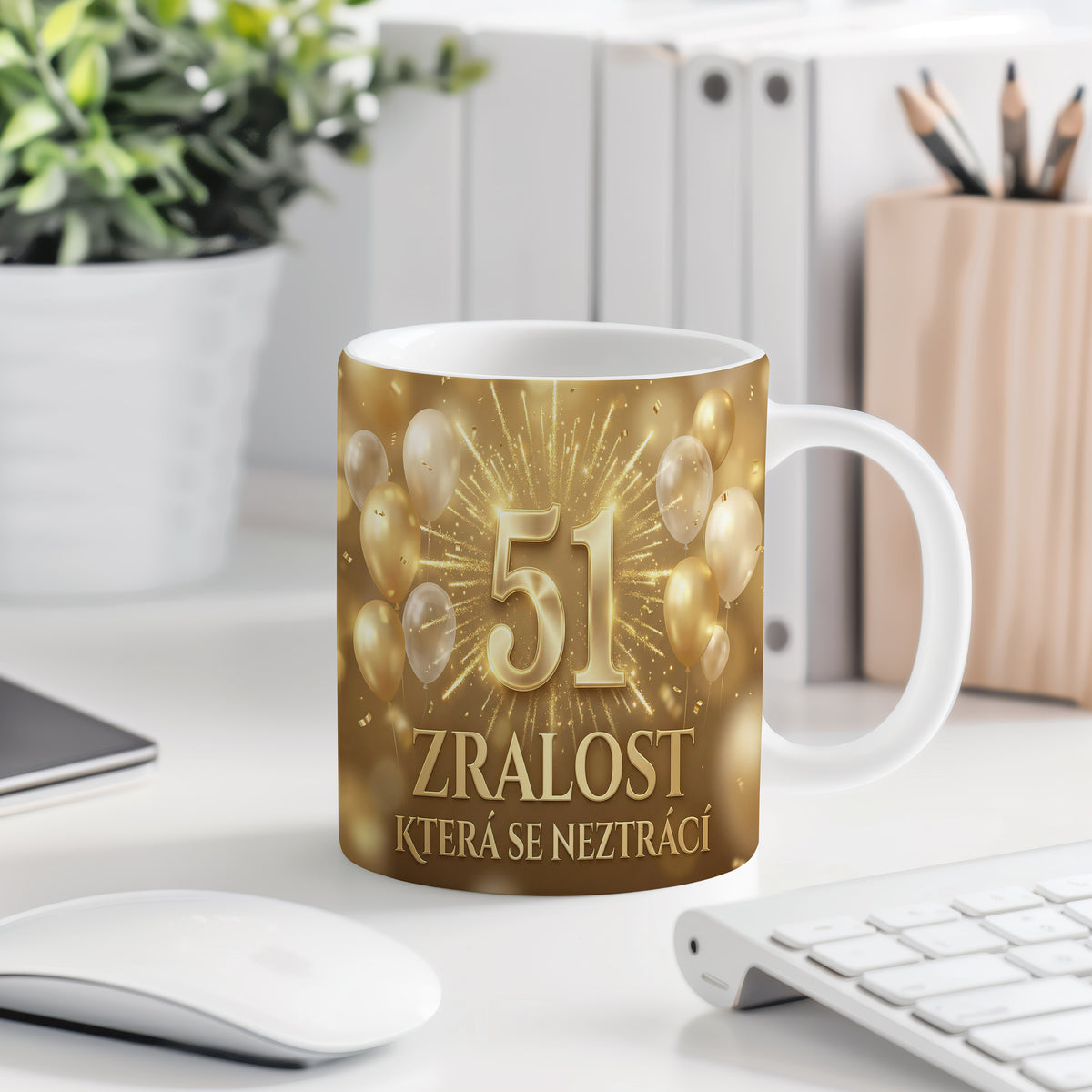 Narozeninový hrnek 51 let – ZRALOST KTERÁ SE NEZTRÁCÍ