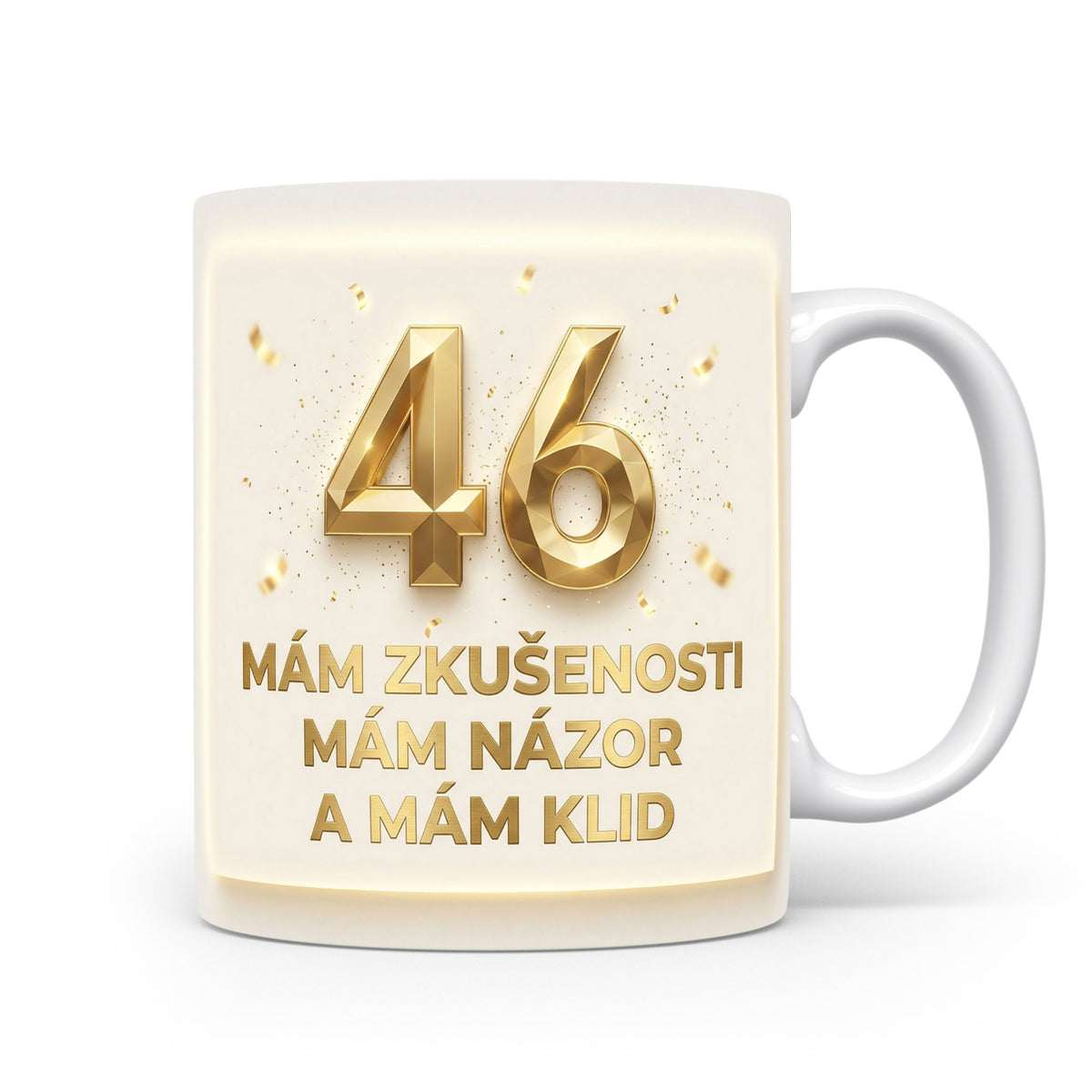 Hrnček s nápisem k 46. narozeninám