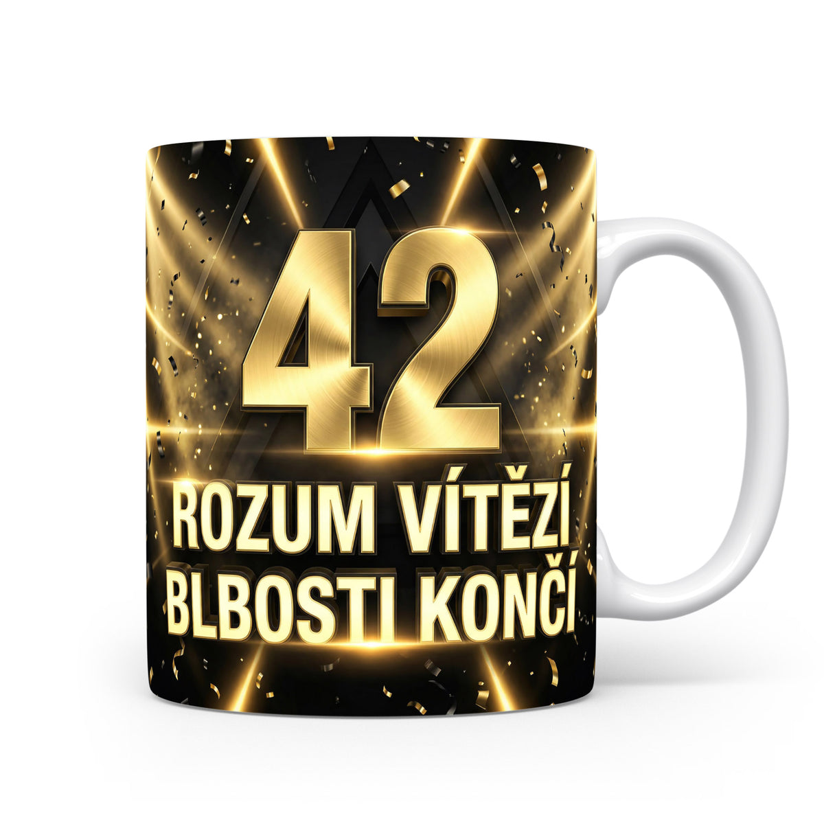 Narozeninový hrnek s věkem 42