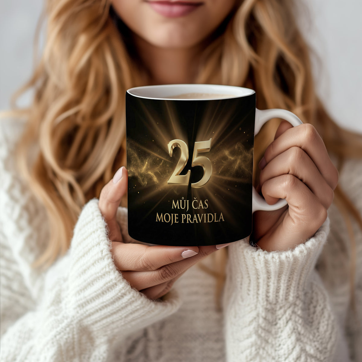 Narozeninový hrnek 25 let – MŮJ ČAS MOJE PRAVIDLA