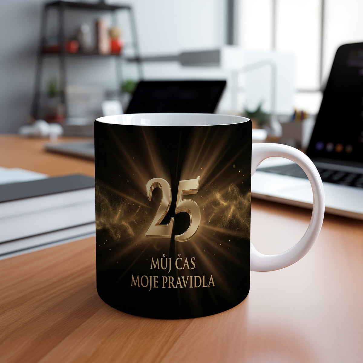 Narozeninový hrnek 25 let – MŮJ ČAS MOJE PRAVIDLA
