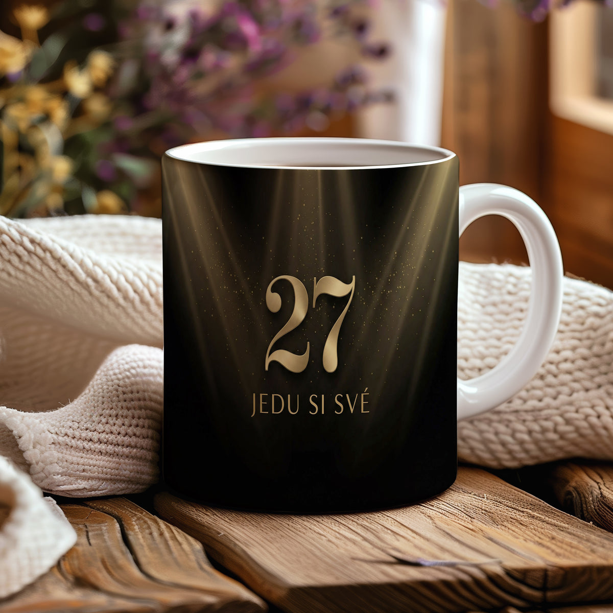 Narozeninový hrnek 27 let – JEDU SI SVÉ