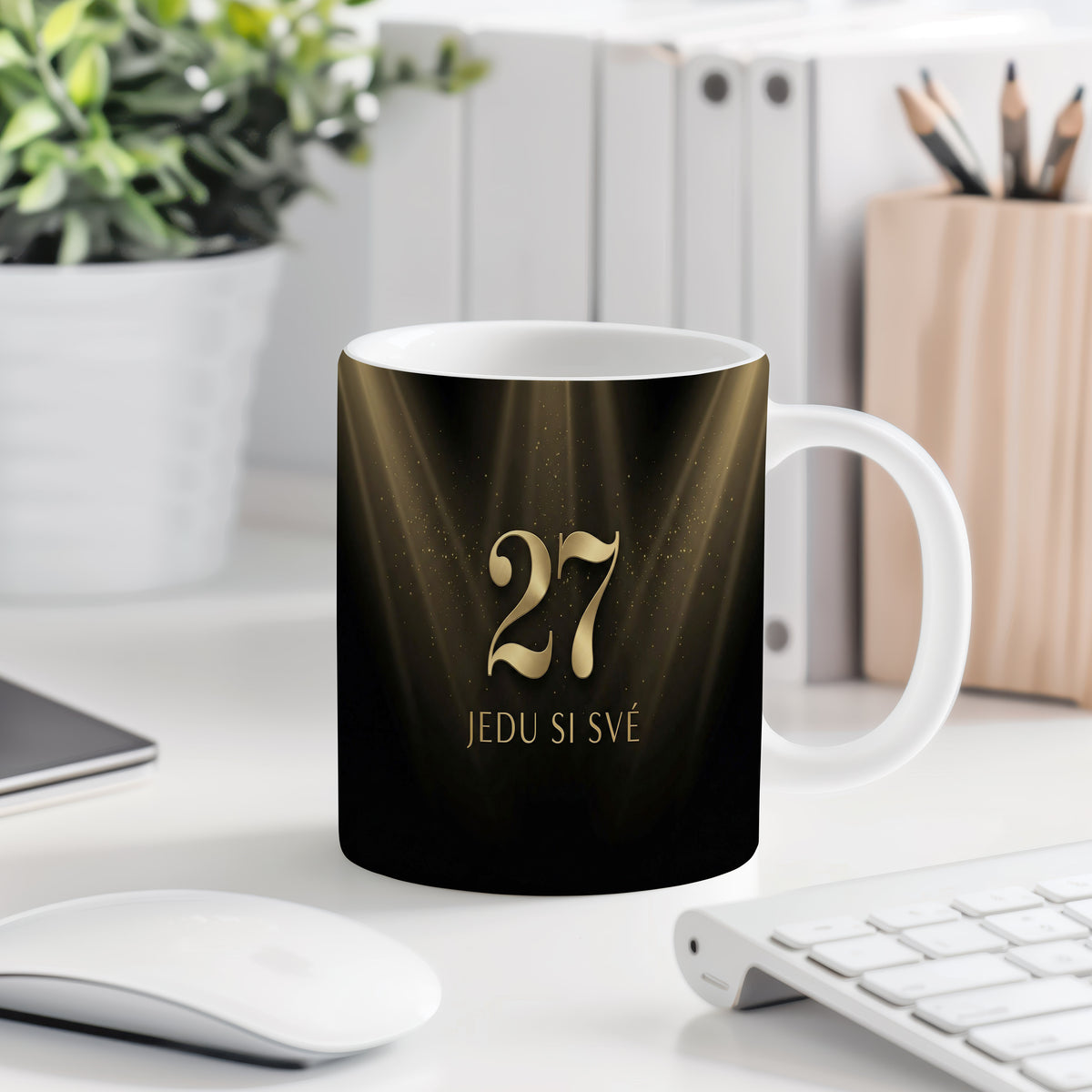 Narozeninový hrnek 27 let – JEDU SI SVÉ