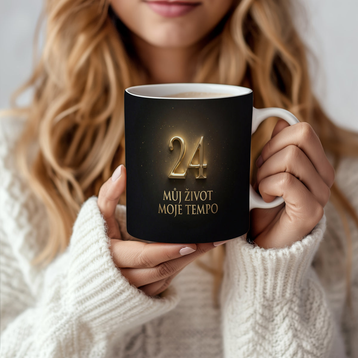 Narozeninový hrnek 24 let – MŮJ ŽIVOT MOJE TEMPO