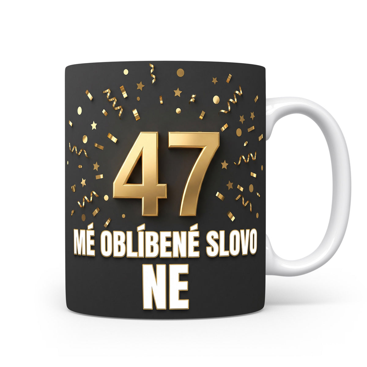 Narozeninový hrnek s věkem 47