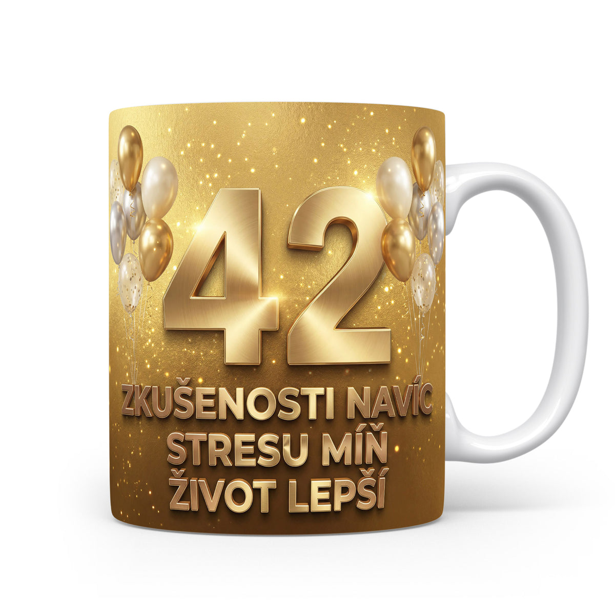 Narozeninový hrnek s věkem 42