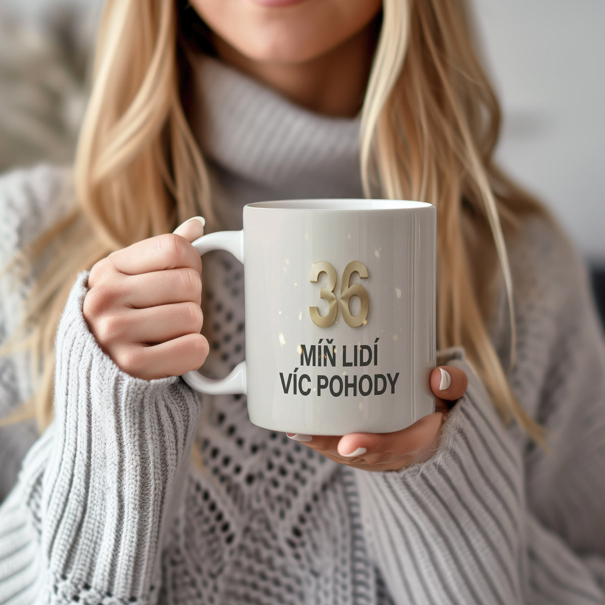 Narozeninový hrnek 36 let – MÍŇ LIDÍ VÍC POHODY