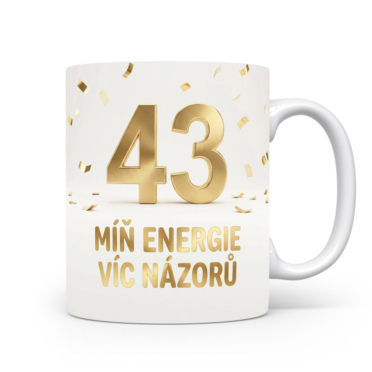 Narozeninový hrnek s číslem 43