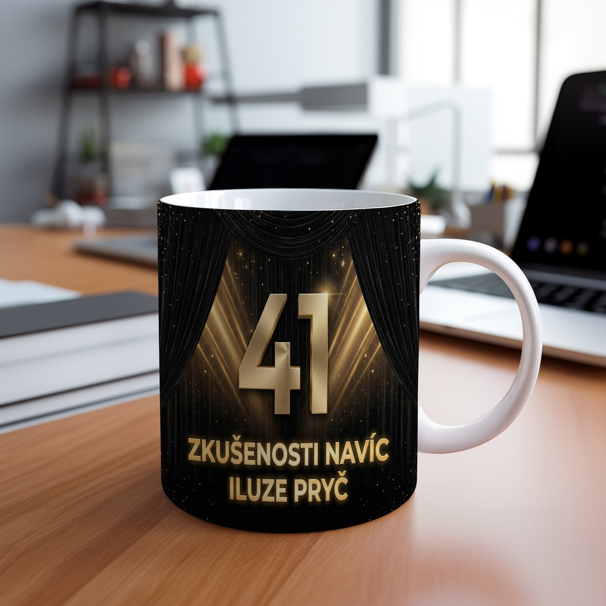 Narozeninový hrnek 41 let – ZKUŠENOSTI NAVÍC ILUZE PRYČ