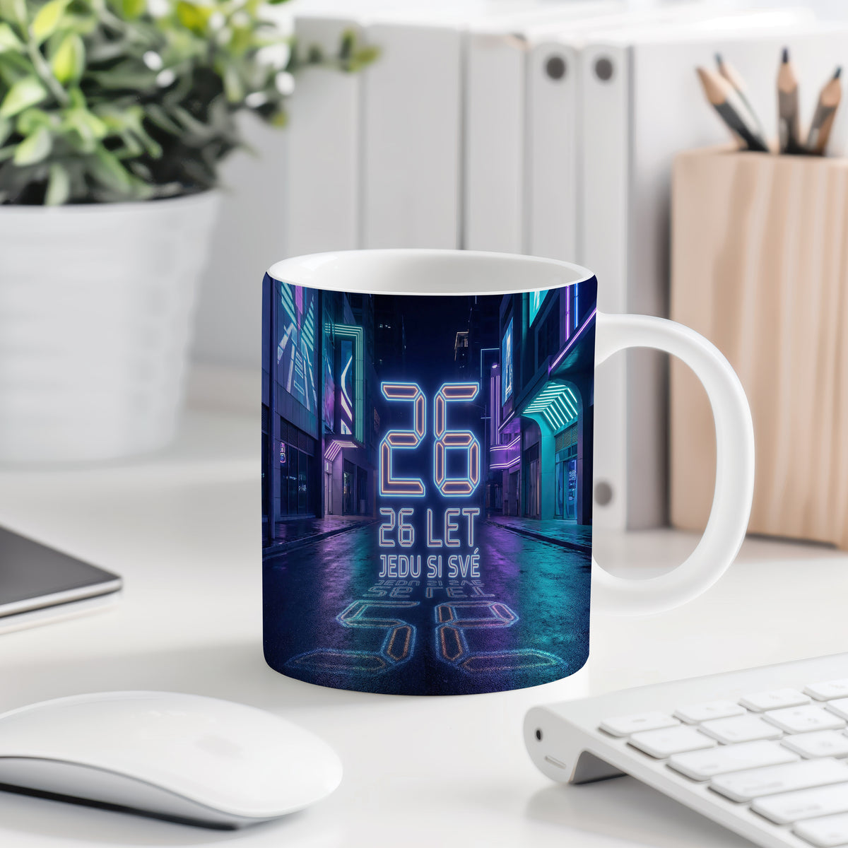 Narozeninový hrnek 26 let – 26 LET JEDU SI SVÉ