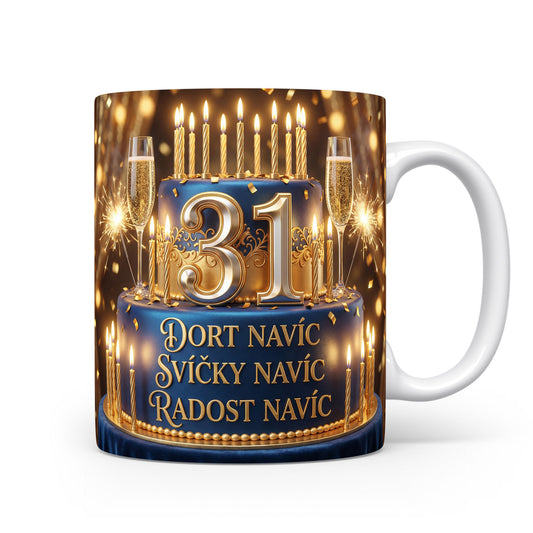 Narozeninový hrnek s číslem 31