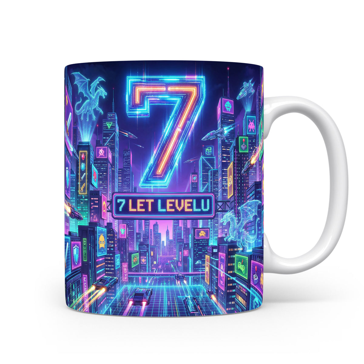 Hrnček s nápisem 7 LET LEVELU