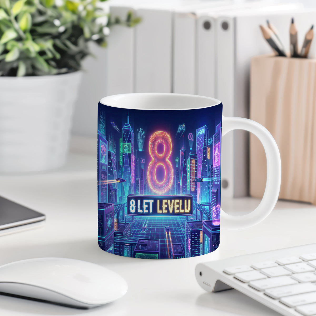 Narozeninový hrnek 8 let – 8 LET LEVELU